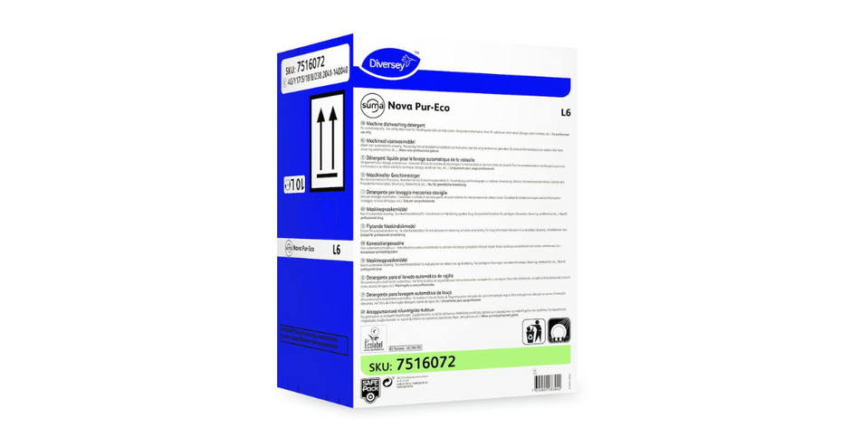 diversey suma nova pur eco l6 safepack 10 liter vaatwasmiddel